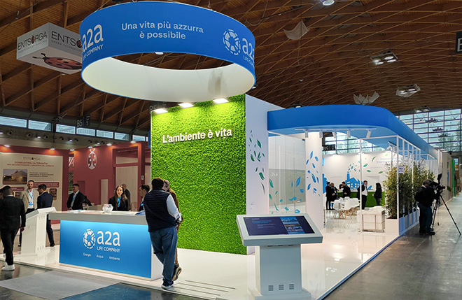 A2A Trade show exhibit in Rimini